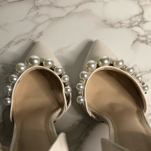 Coutgo Womens Pointed Toe D'Orsay Mid Stiletto Heel S- 6.5 - Picture 2 of 13